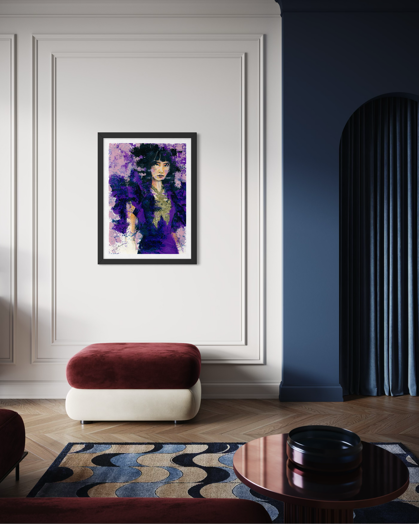 Original VELVET AND VERVE Series Fractured Elegance